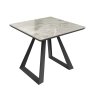 Dante Gloss Top Ceramic Grey Side Table Dante Gloss Top Ceramic Grey Side Table
