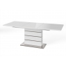 Massimo 160cm-220cm Extending Dining Table (White)