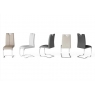 Gabi Taupe Faux Leather Dining Chairs (Set of 4)