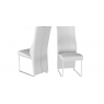Remo White Faux Leather Dining Chairs (Set of 2)