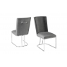 Ivana Dark Grey Velvet Dining Chairs (Set of 2)