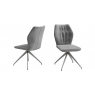 Sena Dark Grey Velvet Dining Chairs (Set of 2)