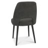 Vintage Peppercorn Upholstered Dining Chair (Set of 2) - Dark Grey Fabric