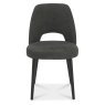 Vintage Peppercorn Upholstered Dining Chair (Set of 2) - Dark Grey Fabric