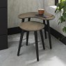 Vintage Weathered Oak Nest of Lamp Tables