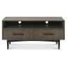Vintage Weathered Oak Entertainment Unit