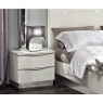 Onda White 2 Drawer Bedside
