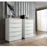 Onda White 5 Drawer Tall Chest
