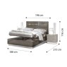 Platinum Super King Storage Bedframe by Camel Group
