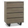 Tivoli Weathered Oak 4 Tall Drawer Chest by Bentley Designs
