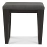 Tivoli Weathered Oak Stool (Dark Grey Fabric)