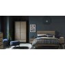 Tivoli Weathered Oak Stool (Dark Grey Fabric)