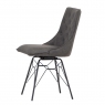 Charlie Studded-Back Dining Chair (Grey)