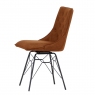 Charlie Studded-Back Dining Chair (Tan)