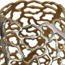 Aussie Gold Coral Aluminium Barrel Vase 26x48cm by Libra
