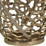 Aussie Gold Coral Aluminium Barrel Vase 26x48cm by Libra
