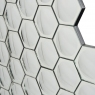 Hexagonal Honeycomb Convex Mirror Wall Art