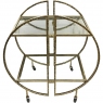 Saturn Hammered Drinks Trolley by Libra