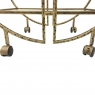 Saturn Hammered Drinks Trolley by Libra