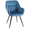Pair of Dali Dining Chairs (Petrol Blue Velvet) by Bentley Designs