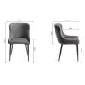 Cezanne Dining Chair (Petrol Blue Velvet) by Bentley Designs