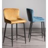 Cezanne Dining Chair (Mustard Velvet) by Bentley Designs