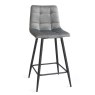 Loft Bar Stool (Grey Velvet) by Bentley Designs