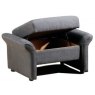 Rhine Adjustable Storage Stool (4350-01X) by Himolla