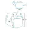 Moonrise XL Swivel & Recliner Chair by Fama Moonrise XL Swivel & Recliner Chair by Fama