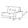 Bari 2 Seater Sofa by Fama