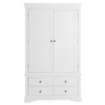 Stornoway 2 Door + 2 Drawer Wardrobe (White)