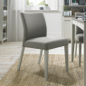 Bergen Grey Washed Upholstered Chair - Titanium Fabric (Sold in Pairs) by Bentley Designs