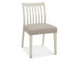 Bergen Grey Washed Low Slat Back Chair - Grey Bonded Leather (Sold in Pairs)