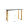 Blackbone 160 x 80cm Bar Table (Gold Collection) by Richmond Interiors
