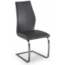 Irma Dining Chair (Grey & Brushed Steel)