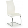 Elis Dining Chair (White & Chrome)