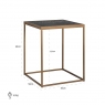 Blackbone Side Table (Gold Collection) by Richmond Interiors