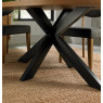 Ellipse Rustic Oak 6 Seater Dining Table
