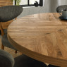 Ellipse Rustic Oak 125cm Round Dining Table