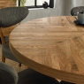 Ellipse Rustic Oak 125cm Round Dining Table by Bentley Designs