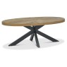 Ellipse Rustic Oak Oval Coffee Table