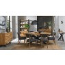 Ellipse Rustic Oak Round Wall Mirror