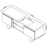 Ellipse Rustic Oak Entertainment Unit