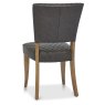 Logan Rustic Oak Upholstered Chairs (Old West Vintage Fabric)