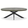 Ellipse Fumed Oak Oval Coffee Table
