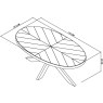 Ellipse Fumed Oak Oval Coffee Table