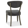 Ellipse Fumed Oak 'Margot' Upholstered Chairs (Old West Vintage Fabric)