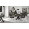Ellipse Fumed Oak Round Wall Mirror