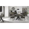 Ellipse Fumed Oak Round Wall Mirror