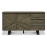 Ellipse Fumed Oak Wide Sideboard